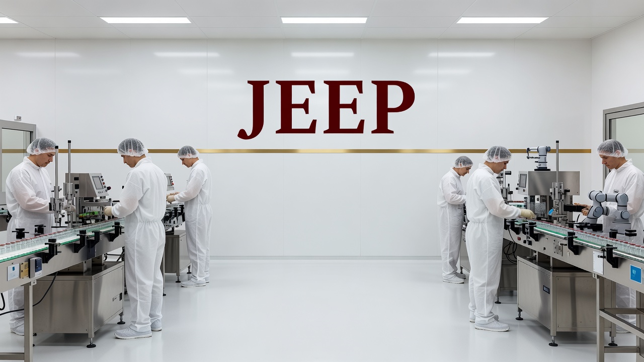 JEEP Qingdao Facility — staff working on production floor
