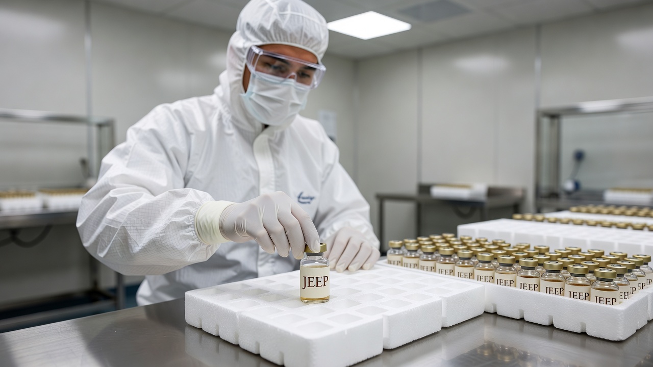 JEEP staff packaging vials